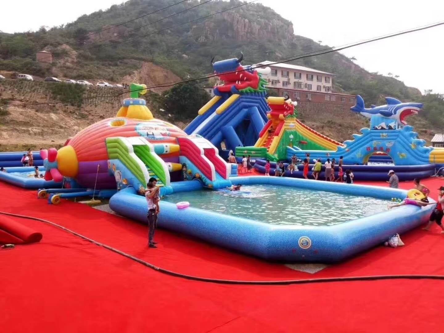 福海深海潜艇儿童乐园充气游泳池